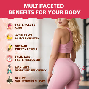 Glorithiventa Cholesterol & Booty Gummies Supplement Bundle - Plant Sterols & Stanols + CurvaBoost BBL Herb Blend & Creatine Monohydrate - Cholesterol Normal Level, Booty, Curves & Energy Glorithiventa buy supplements Au