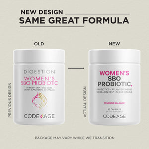 Codeage Women’s Probiotics Supplement - 50 Billion CFUs - SBO Probiotics & Prebiotics - Cranberries - Feminine Health - Fermented Botanical Blend, Whole Food Supplement - Vegan, Non-GMO - 60 Capsules CodeageBuy Supplements Australia