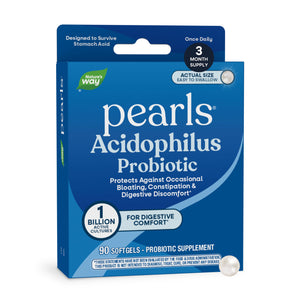 supplement productsNature's Way Probiotic Pearls Acidophilus, Supports Digestive Balance & Gut Health*, Reduces Occasional Constipation and Bloating*, 1 Billion CFU, No Refrigeration Required, 90 Softgels - JerryCherryUSA