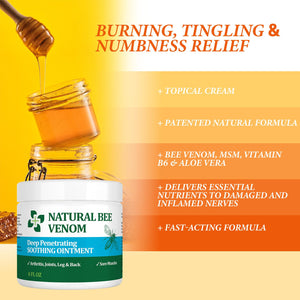 PIBIOOMAP Oringal Natural Bee Venom Serum Joint & Muscle & Bone Cream, Fast Acting, Relief Back, Shoulder, Back, Neck, Hands, Elbows, Feet, Leg, Knees, Ankle, for Adults, Elderly PIBIOOMAPBuy Supplements Australia
