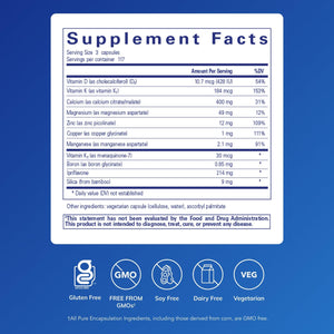 Pure Encapsulations +Cal+ with Ipriflavon | Mineral, Vitamin, and Herbal Supplement to Promote Skeletal Strength | 351 Capsules Pure EncapsulationsBuy Supplements Australia