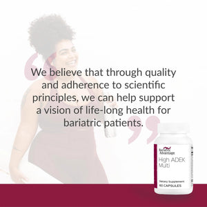 Bariatric Advantage High ADEK Multi - for Bariatric Surgery Patients - Multivitamin with Vitamins A, D, E, K & Trace Minerals Bariatric Advantage