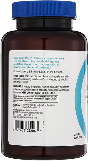 Twinlab Ocuguard Plus - Eye Supplement with Zinc, Vitamin A, C & D - 60 Veggie Capsules TwinlabBuy Supplements Australia