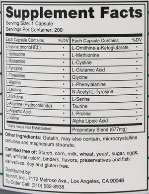 All Basic 677 mg 200 Capsules MontiffBuy Supplements Australia