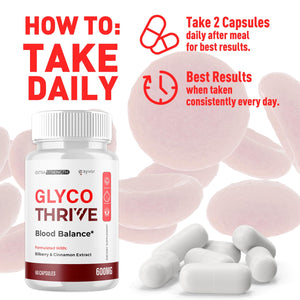 Glyco Thrive Capsules, Official GlycoThrive Glycogen Support Pills with All Natural Ingredients, Advanced Formula Health Supplement with Max Strength Premium Vitamins for Women & Men (60 Capsules) SyvorBuy Supplements Australia