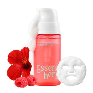 Essenherb Quick & Deep Oxy-Bubble Essence | Firming & Glow Serum with Collagen, Peptide & Niacinamide | Fast Absorption & Makeup-Ready