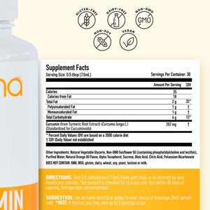 Manna Vitamins Evolved Liposomal Liquid Curcumin for Advanced Absorption Best Turmeric Supplement for Daily Joint & Immune Health Support - Vegan, Non-GMO, 95% Curcuminoids (1 Pack) Manna Vitamins EvolvedBuy Supplements Australia