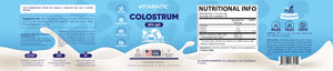 Vitamatic Bovine Colostrum Powder - 50% Highest IgG -120 Gram - Supplement for Gut Health, Hair Growth, Beauty, Muscle Recovery, & Immune Support - Easy to Mix - Unflavored - 60 Servings VitamaticBuy Supplements Australia