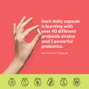 LIVELY VITAMIN CO. Great Guts Probiotic - 25 Billion CFU Probiotic - Balance Gut Microbiome, GI Tract, Inflammation, Indigestion, Reflux, Upset Stomach, & Diarrhea - 90 Caps LIVELY VITAMIN CO buy supplements Au