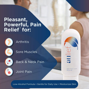 China-Gel Aulief Pain Relief Cream Arthritis & Muscle Rub for Sore Muscles & Joint Pain, Neck, Knee & Back Aches, Premium Mint Green Topical Gel, 8 oz Jar China-GelBuy Supplements Australia