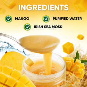 Joy Sea Moss Wildcrafted Irish Sea Moss Gel 16 oz | Made in USA | Gold Seamoss Superfood | Rich in Vitamins & Minerals | Real Fruit | Nutritional Supplement | Mango Joy Sea MossBuy Supplements Australia