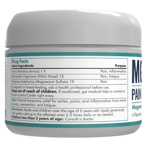 Mars Wellness MG+ Magnesium Cream Pain Relief - Extra Strength Magnesium and Arnica Cream - 4 OZ Tub - Neuropathy, Muscle Pain, and Leg Cramps Relief - 1 Pack MARS WELLNESSBuy Supplements Australia