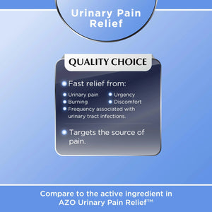 Quality Choice Fast Acting Urinary Pain Relief, Phenazopyridine Hydrochloride 95mg, Relieves UTI Pain, Burning, Frequent Urination, Bladder Discomfort, Urgency. One 30 Tablet Box (30 Total Tablets) Quality ChoiceBuy Supplements Australia