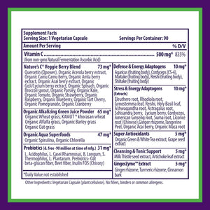 Paradise Herbs Earth's Blend Vitamin C with Nature's C and Adaptogens, Superfoods Base of Probiotics & Organic Alkalizing Greens, 90 Vegetarian Capsules Paradise HerbsBuy Supplements Australia