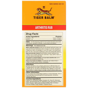 Tiger Balm Balm Arthritis Rub Tiger BalmBuy Supplements Australia