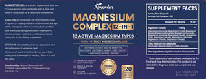 Magnesium Complex 700mg, 12 in 1 Magnesium Supplement with Glycinate, Citrate, Malate, Oxide, Taurate & Orotate, High Absorption Magnesium for Sleep, Muscle, Nerve & Heart Support, Vegan, 120 Capsules Aiwevon buy supplements Au