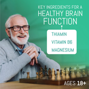 Fitina Brain Supplements for Memory and Focus with Vitamin B6 & Thiamine — High-Dose B Vitamins Nervous System and Cognitive Health Support, Daily Supplement Formula for Adults, 60 Tablets (3-Pack) Fitina buy supplements Au