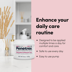 Penetrex Joint & Muscle Care Lotion – Soothing Botanical Formula with Arnica, Vitamin B6 & MSM – Lightweight Easy to Apply Lotion - Fresh Disappearing Scent - for Everyday Movement Support PenetrexBuy Supplements Australia
