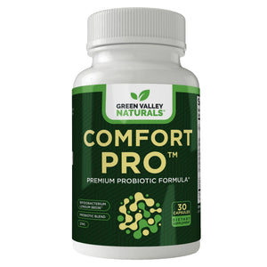 ComfortPro™ Daily Probiotics for Digestive Health | Constipation Relief & Bloating Support for Women & Men | Gut Cleanse with Zinc | Helps Reduce Gas & Promotes Digestive Regularity | Valley Formula GREEN VALLEY NATURALS buy supplements Au