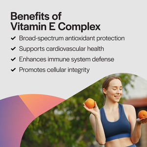 PureFormulas Vitamin E Complex, Full-Spectrum Vitamin E for Cardiovascular and Immune Support, Gamma-tocopherol Rich Antioxidant, Gluten-Free & Kosher, 120 Softgels for Antioxidant Protection PureFormulasBuy Supplements Australia
