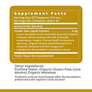 Premier Research Labs Green Tea-ND - Probiotic Fermented Green Tea Extract Supplement with ECGC, Camellia Sinensis Liquid, Supplement Drops for Adults, Vegan Friendly - 8 Fl Oz Bottle Premier Research LabsBuy Supplements Australia