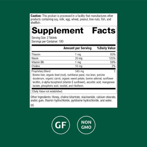 Standard Process Cataplex B-GF - Supports Nervous System Health - B Vitamins for Energy & Heart Support - Aids Energy During Physical Activity - Gluten-Free, Non-Soy & Non-Dairy - 360 Tablets Standard Process Inc.Buy Supplements Australia