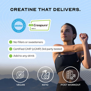 Muscle Feast Creapure Creatine Monohydrate Powder, Vegan Keto Friendly Gluten-Free, Mass Gainer, Muscle Recovery Supplement and Trusted Creatine for Muscle Growth, Creatine Powder, Unflavored, 300g Muscle Feast buy supplements Au