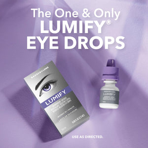 LUMIFY Eye Drops for Red Eyes, Redness Reliever for Brighter Looking Eyes, Works in 1 Minute & Lasts Up to 8 Hours, Eye Drops, 0.17 Fl Oz (5 mL) LUMIFY buy supplements Au