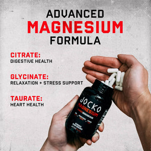 Jocko Fuel Magnesium Complex Supplement - Magnesium Glycinate, Citrate, & Taurate Capsules Dietary Supplement for Muscle Recovery & Relaxation, Heart, Nerve, Bone Support, & Sleep 30-Day Supply Jocko Fuel buy supplements Au