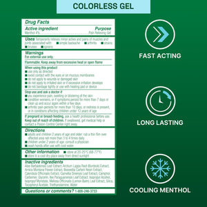 Biofreeze Gel Menthol Pain Relieving Colorless Gel 4 FL OZ Tube For Pain Relief Associated With Sore Muscles, Arthritis, Simple Backaches, And Joint Pain BiofreezeBuy Supplements Australia