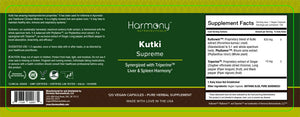 Kutki Supreme - Harmony Nutraceuticals Ayurvedic Medicine for Healthy Skin, Immune and Respiratory Systems - 120 Vegan Organic Capsules Harmony NutraceuticalsBuy Supplements Australia