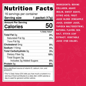 Bare Bones Fruit Punch Fruit Collagen Peptides Powder Drink Mix Packets | 5g Protein | Naturally Sweetened | Light & Flavorful | Gluten-Free On-the-Go Stick