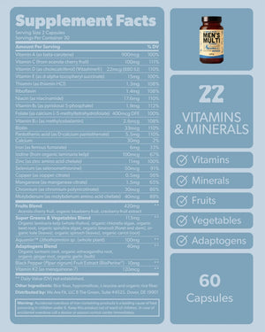 Multivitamin for Men - Daily Men’s Multivitamin - Methylated B Complex with Whole Food Ingredients, Vitamin B12, Folate sapling