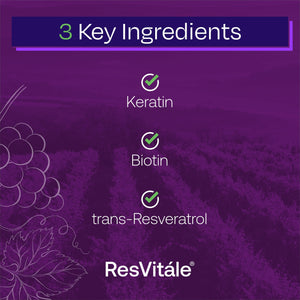 ResVitále Keratin Hair Enhance - Keratin Supplement for Hair Growth - 60 Capsules ResVitaleBuy Supplements Australia