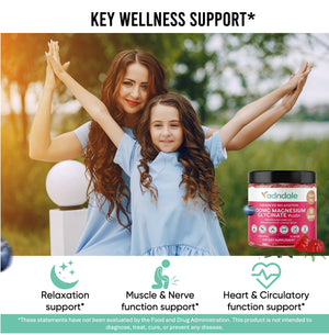 Adndale 90 CT Magnesium Glycinate 400 mg Gummies with Ashwagandha, Magnesium Malate & Taurate, Sugar Free Magnesium Gummies for Adults & Kids. AdndaleBuy Supplements Australia