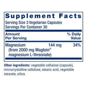 Life Extension Neuro-Mag Magnesium L-Threonate, Memory Health, Quick Thinking, Cognitive Health Support, Vegetarian, Non-GMO, 90 Vegetarian Capsules (144 mg from 2000 mg Magtein magnesium L-threonate Life Extension buy supplements Au