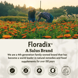 Floradix Kinder Love Children's Multivitamin - Herbal Supplement - Liquid Multivitamin for Kids - Vitamins A, C, D & E, Calcium & More Floradix