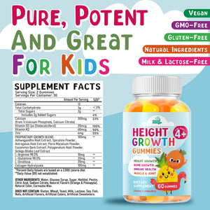 Height Growth Gummies Supplement - Kids Teens Height Increaser Maximizer Grow Taller Vitamins Mood MingleBuy Supplements Australia