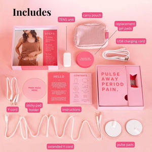 Pixie Period Pain Relief Device - Best PMS Relief Simulator with TENS Technology - Thinnest Wearable Tens Unit - Unnoticeable Under Clothes - Menstrual Cramp Comfort for Feminine Care Pixie CupBuy Supplements Australia
