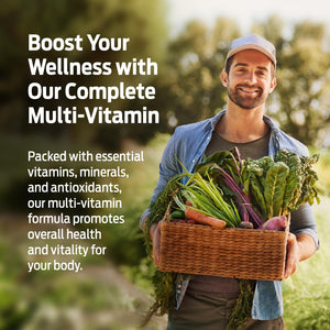 ForestLeaf Daily Vitamin Multivitamin for Men, Multi-Vitamin for Men - Mens Multivitamins & Multiminerals Supplement | All Essential Vitamins Needed for Health, Longevity & Energy | 60 Veg Caps ForestLeaf buy supplements Au