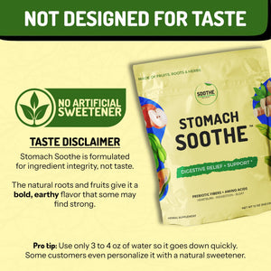 Stomach Soothe Soothe Naturals Acid Reflux Powder - L Glutamine for Gut Health, Acid Reflux Medicine, Leaky Gut Repair, Gut Lining Repair, Alginate for Acid Reflux (30 Servings) Stomach Soothe buy supplements Au