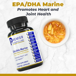 Premier Research Labs EPA DHA Marine Softgels - Omega 3 Fish Oil, EPA DHA Omega 3 Supplement, Fatty Acids for Women & Men, Natural - 90 Softgel Capsules Premier Research LabsBuy Supplements Australia