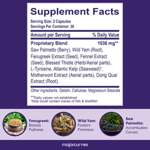 Major Curves Bum Booster Pills – Butt Enhancement for Women, Booty Growth Capsules for Bigger Bum, Curvier Hips and Glutes, Natural Brazilian Butt Lift Alternative with Fenugreek and Wild Yam Major CurvesBuy Supplements Australia