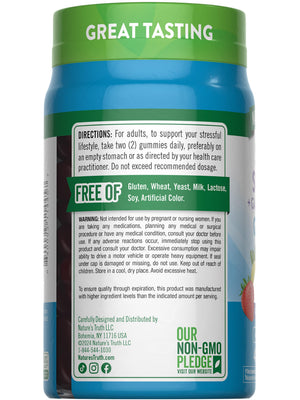 Nature's Truth Stress Relief Gummies for Adults | with Gaba, L Theanine, and Lemon Balm | Lemon Strawberry Flavor | Non-GMO & Gluten Free Supplement Nature's TruthBuy Supplements Australia