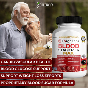 GREENVIFY ForgeLabs Blood Stabilizer Max, Maximum Strength Dietary Supplement, 60 Veggie Capsules, with Banaba Leaf, Juniper Berry, White Mulberry. (1) GREENVIFY buy supplements Au