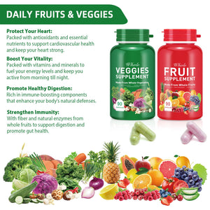 Ruduwu Fruit Capsules - 100% Whole Natural Fruits Supplements - Vitamins Supplement Dietary Nutritional Balance,Whole Food Supplement Ingredients Blended Vitamin & Mineral RuduwuBuy Supplements Australia