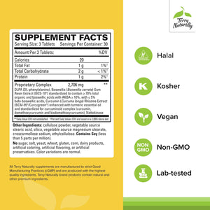 Terry Naturally Curamin Extra Strength - Curcumin & Boswellia for Healthy Circulation Support - Turmeric Supplement to Support Joints, Muscle Health & Endorphin Production - 90 Tablets Terry NaturallyBuy Supplements Australia