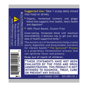 Premier Research Labs Premier Fermented Turmeric/Ginger Root - Probiotic Fermented Turmeric & Ginger Powder Supplement, Active Curcuminoids, Herbal Supplement - 4.7 Oz Premier Research LabsBuy Supplements Australia