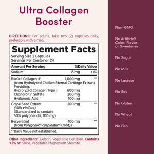 Nature’s Bounty Optimal Solutions Ultra Collagen Booster for Healthy-Aging Supplement, Resveratrol, Hyaluronic Acid – Collagen Capsules for Women, 48 Capsules Nature's Bounty buy supplements Au