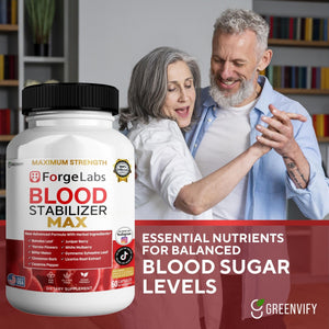 GREENVIFY ForgeLabs Blood Stabilizer Max, Maximum Strength Dietary Supplement, 60 Veggie Capsules, with Banaba Leaf, Juniper Berry, White Mulberry. (1) GREENVIFY buy supplements Au